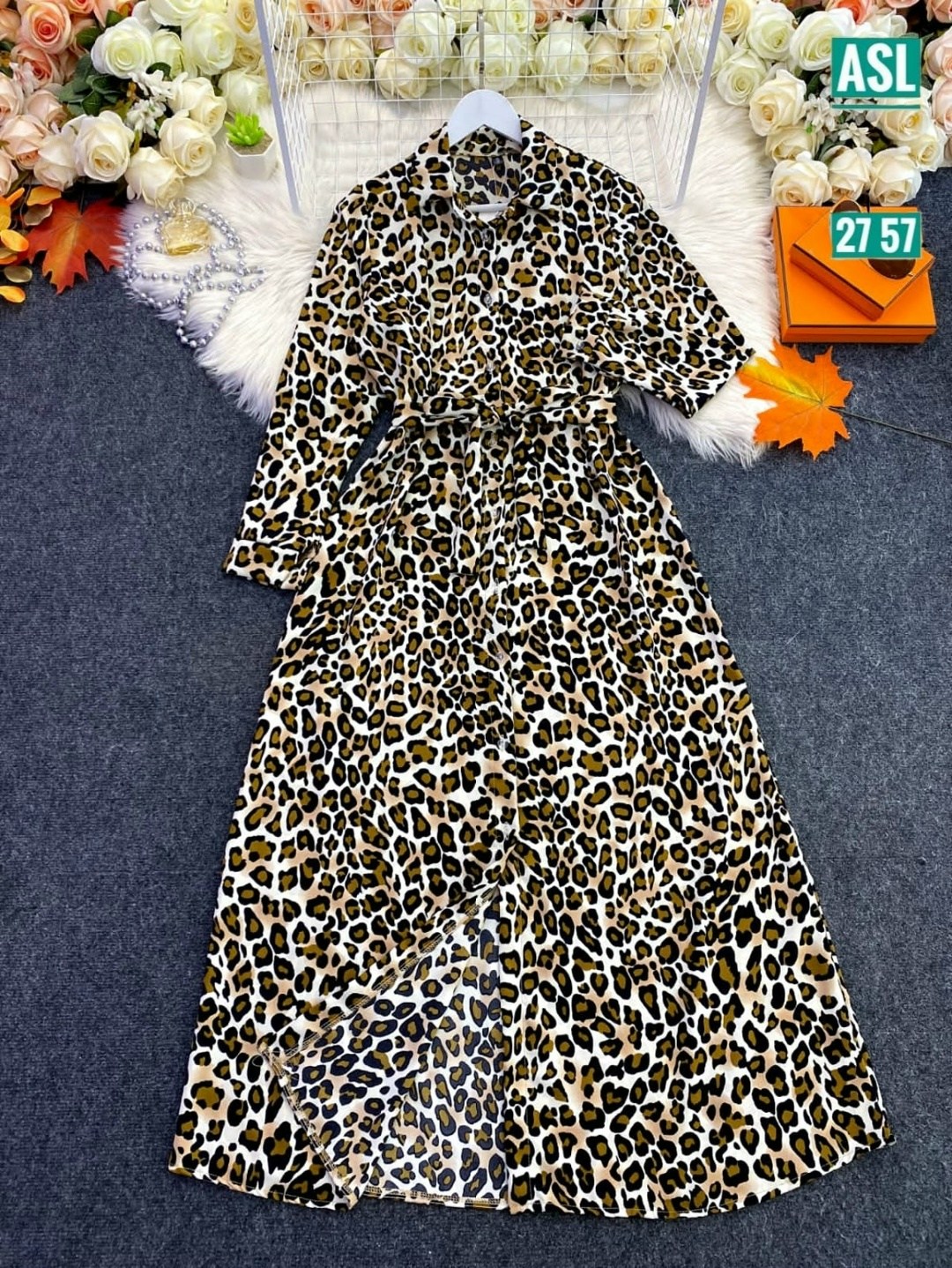 shein clasi платье-рубашка с леопардовым принтом с разрезом поясом,платье с леопардовым принтом,женское длинное платье с леопардовым принтом,леопардовое платье макси,платье женское леопардовое