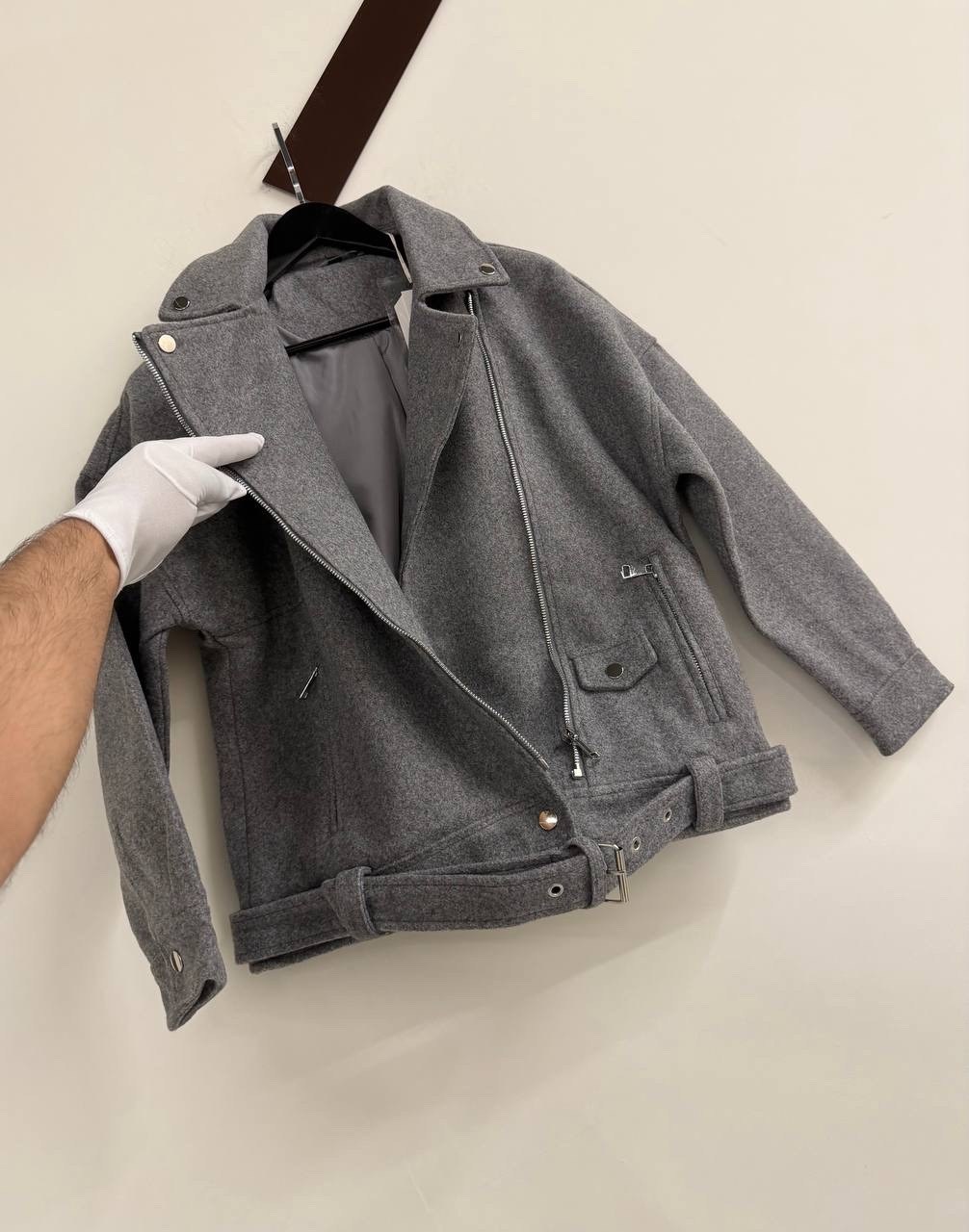 косуха шерстяная куртка из пальтовой ткани оверсайз look design,куртка косуха,куртка из пальтовой ткани,пальто косуха,косуха оверсайз шерстяная куртка осенняя distore