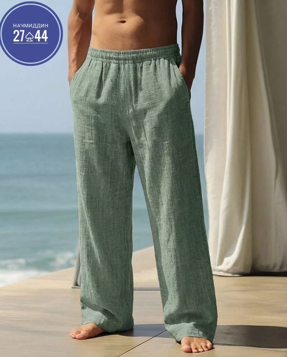 льняные брюки,мужские льняные брюки,мужские хлопковые льняные брюки,брюки мужские,мужские летние брюки