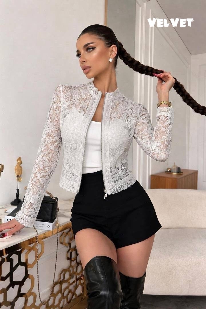 легкая куртка,короткая куртка,куртка женская,жакет,жакет из кружева