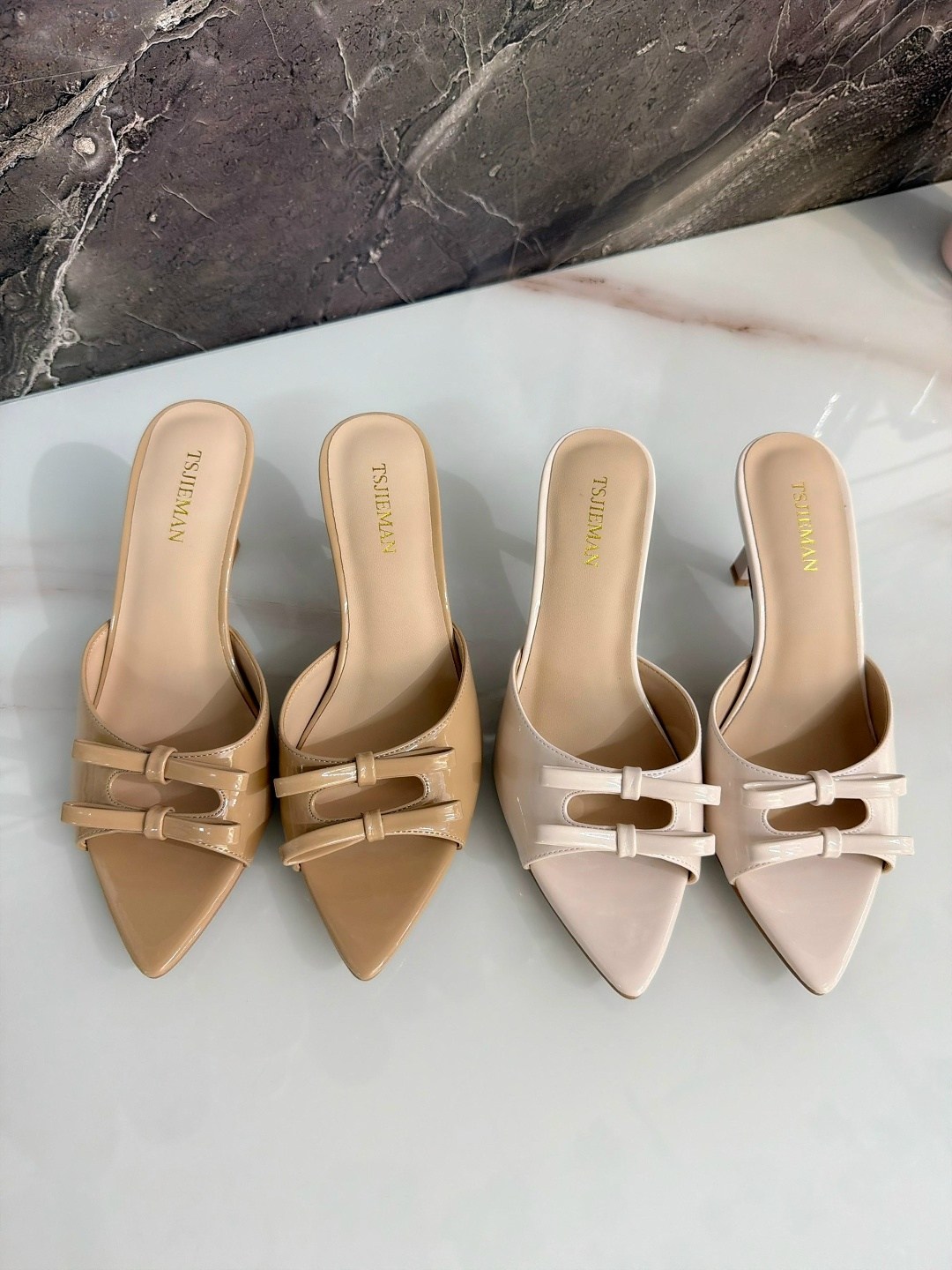 ,мюли женские,женские шлепанцы,туфли стильные,шлепанцы с бантами