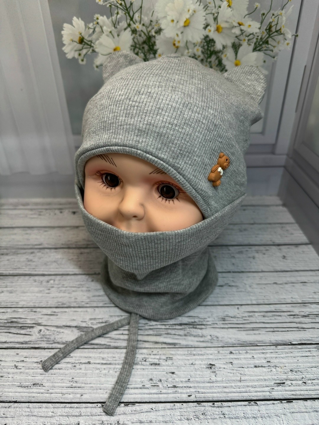 шапка и снуд для детей,комплект шапка со снудом для девочки,шапка и снуд комплект,шапочка,шапка детская с ушками трикотажная и снуд