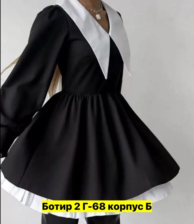 платье женское с воротником школьное,черное платье с белым воротником,платье с воротником,платье для офиса с белым воротничком,женское платье с белым воротником в стиле венсдей