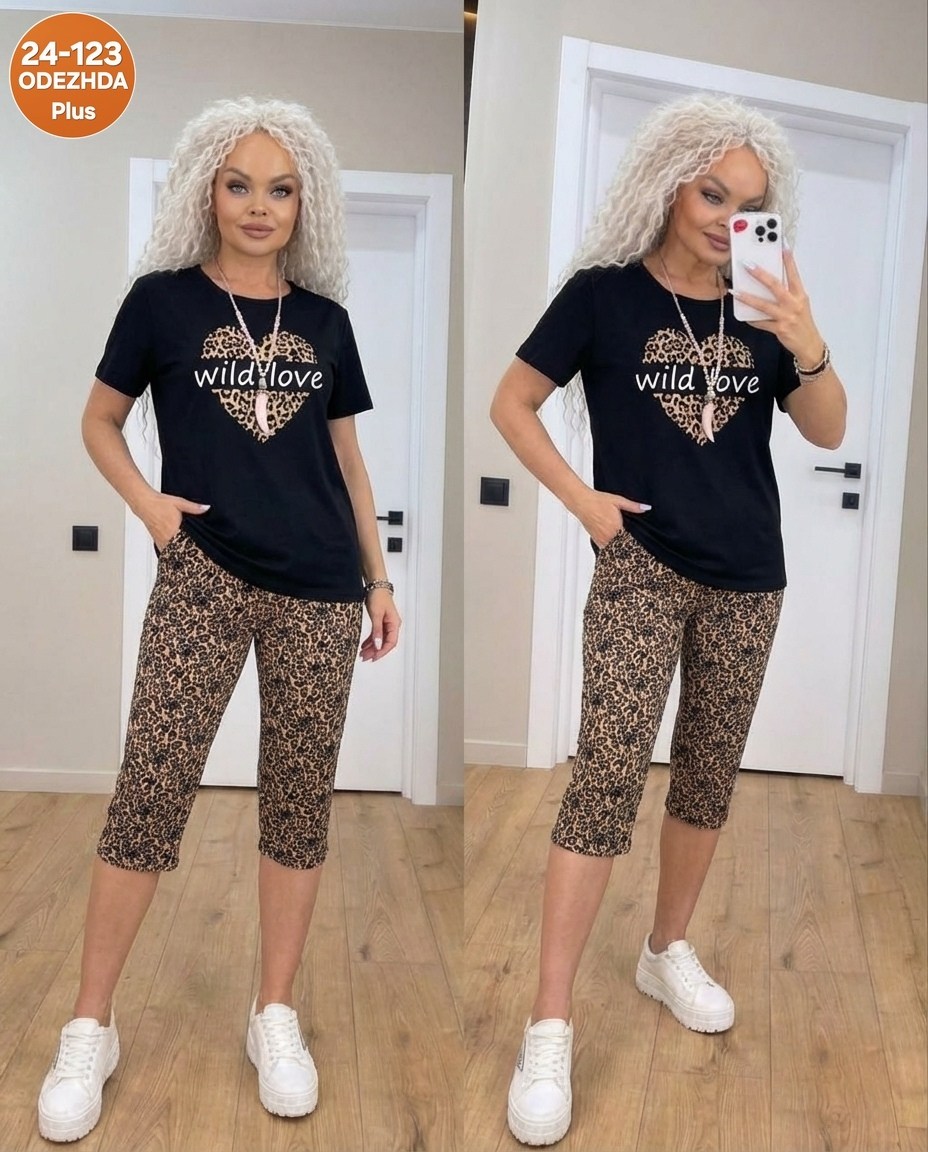 пижама с бриджами трикотажная,пижама с бриджами,женская пижама с бриджами,пижама женская,пижама женская с бриджами домашняя одежда для