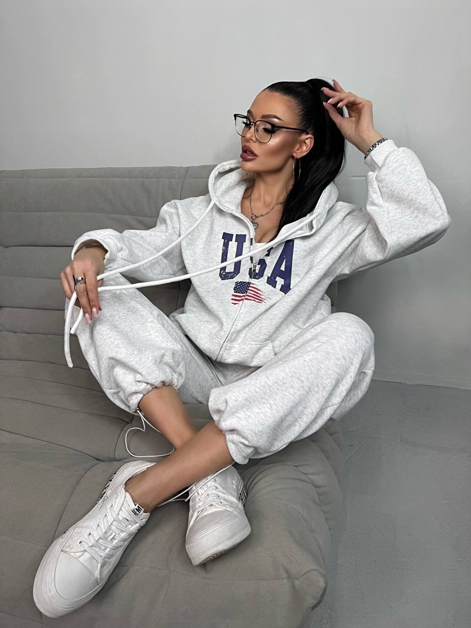 комплект спортивного костюма usa толстовка jogger,спортивные костюмы женские на флисе,спортивный костюм,спортивные женские костюмы,теплые костюмы женские спортивные на флисе оверсайз