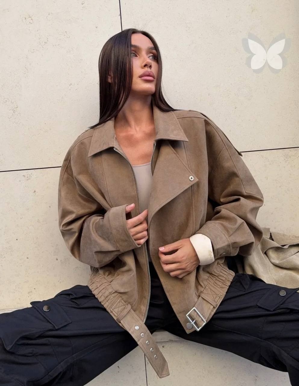 косуха кожаная куртка оверсайз saint shine,замшевая куртка,куртка замшевая женская,косуха замшевая куртка,куртка из замши