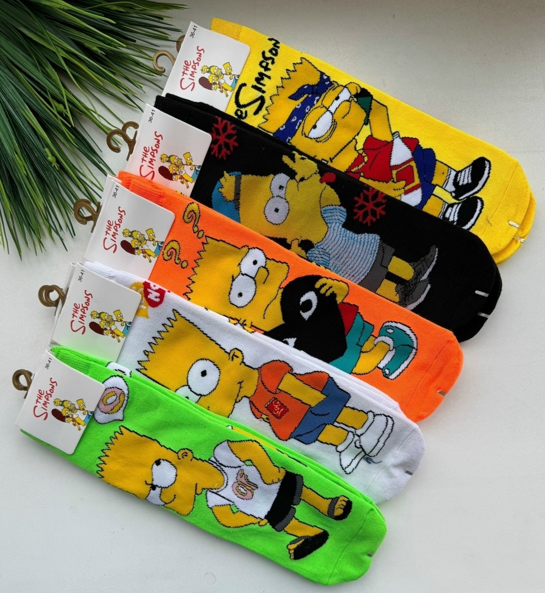 носки симпсоны,носки любимые герои,носки женские,комплект носков,набор носки