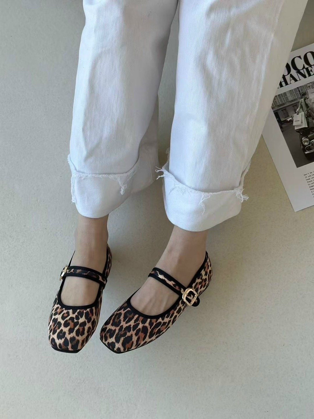 леопардовые балетки,балетки леопардовые летние с квадратным носом и ремешком shatilova m.v.,женские балетки,,женская