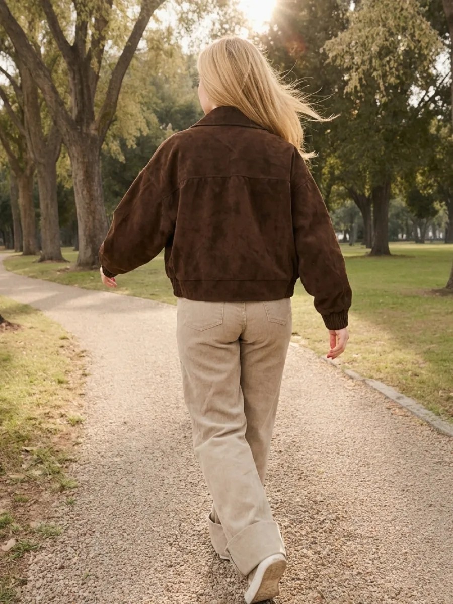 замшевая куртка,женская куртка бомбер из эко замши коричневого цвета,вельветовая куртка,куртка бомбер,женская вельветовая куртка