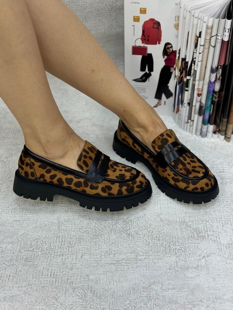 ,лоферы женские,леопардовые лоферы,женская ,лоферы женские коричневые