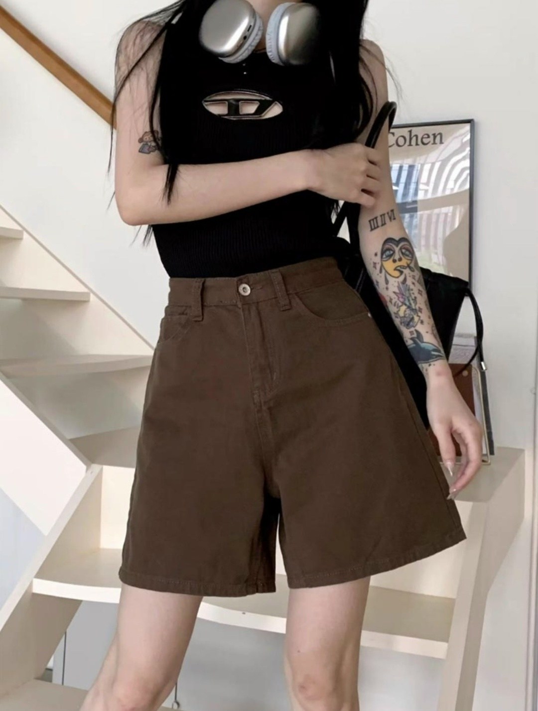 женские шорты,повседневные шорты,шорты женские повседневные,широкие шорты,шорты с высокой талией