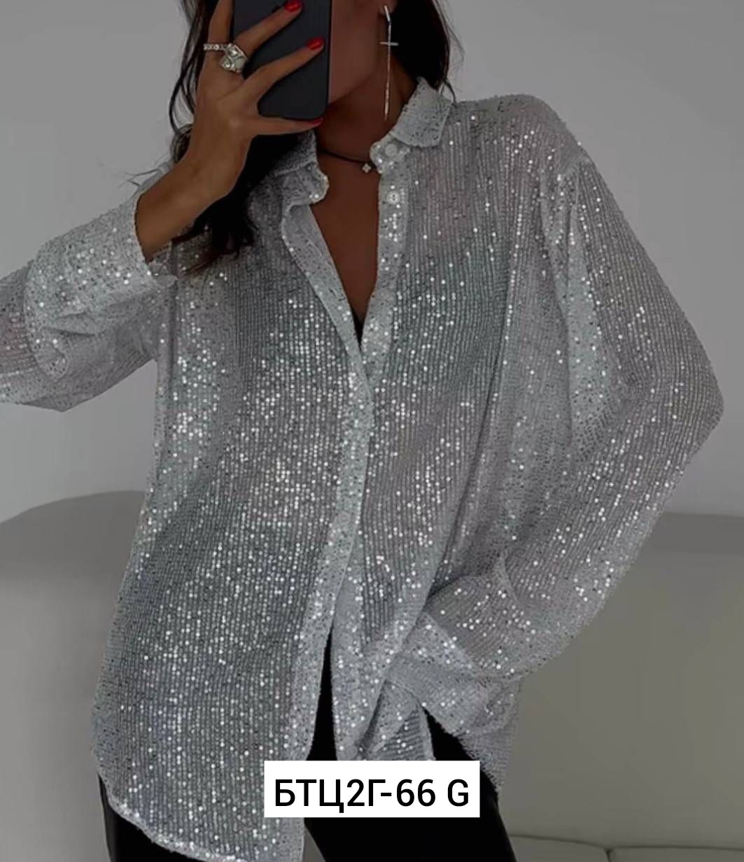 рубашка с пайетками,блузка с пайетками,блестящая блузка,блестящая рубашка,talenza женская рубашка с блестками и лацканами