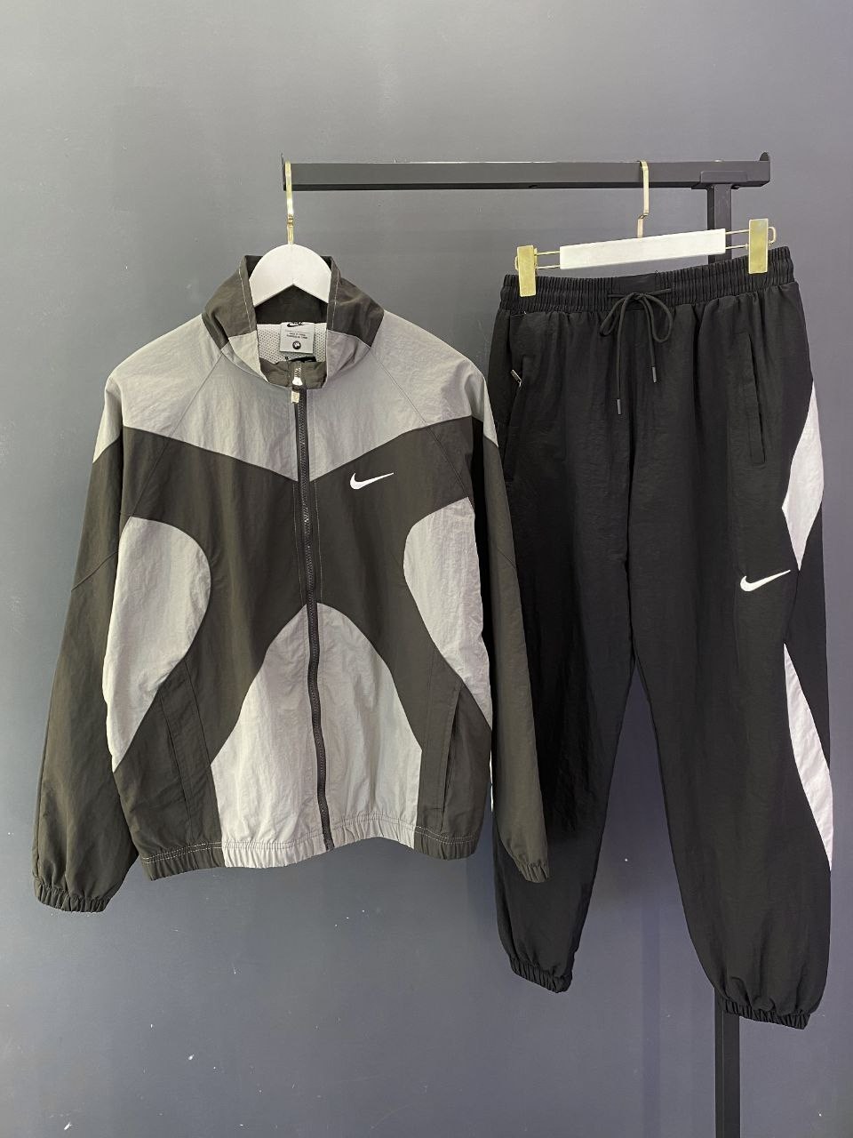 ветровка nike,nike jacket,nike vintage windbreaker jacket black white xl,vintage nike windbreaker jacket 90s 80s,windbreaker jacket