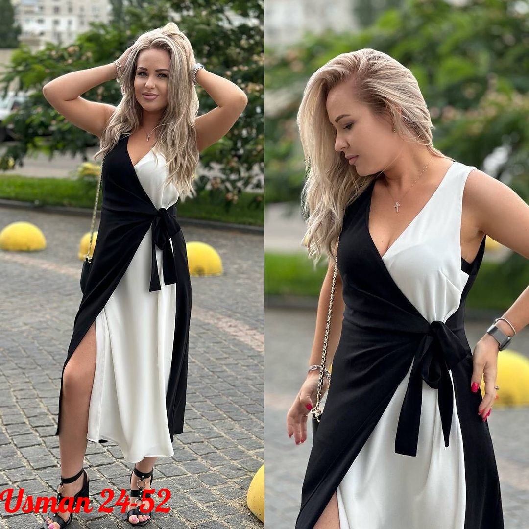 платье сарафан,платье стильное,платье 👗,платье летнее,двухцветное платье