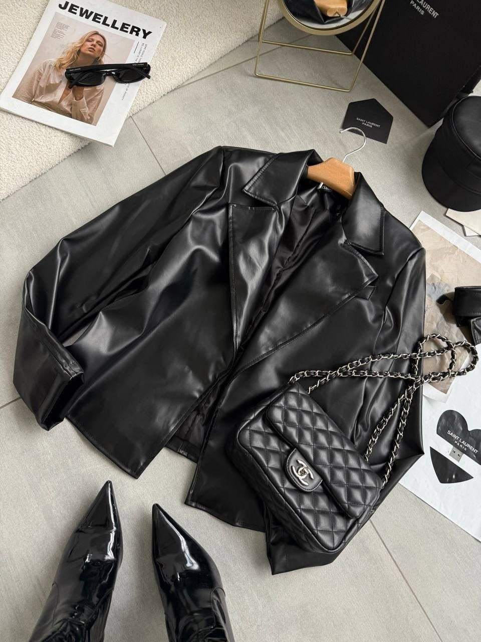 жакет из экокожи silvian heach,женские кожаные куртки,кожаный пиджак зара,кожаная куртка,кожаный пиджак женский