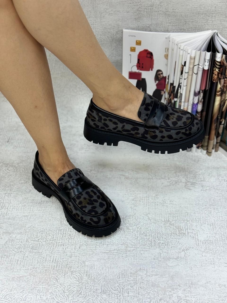 ,лоферы женские,леопардовые лоферы,женская ,лоферы женские коричневые