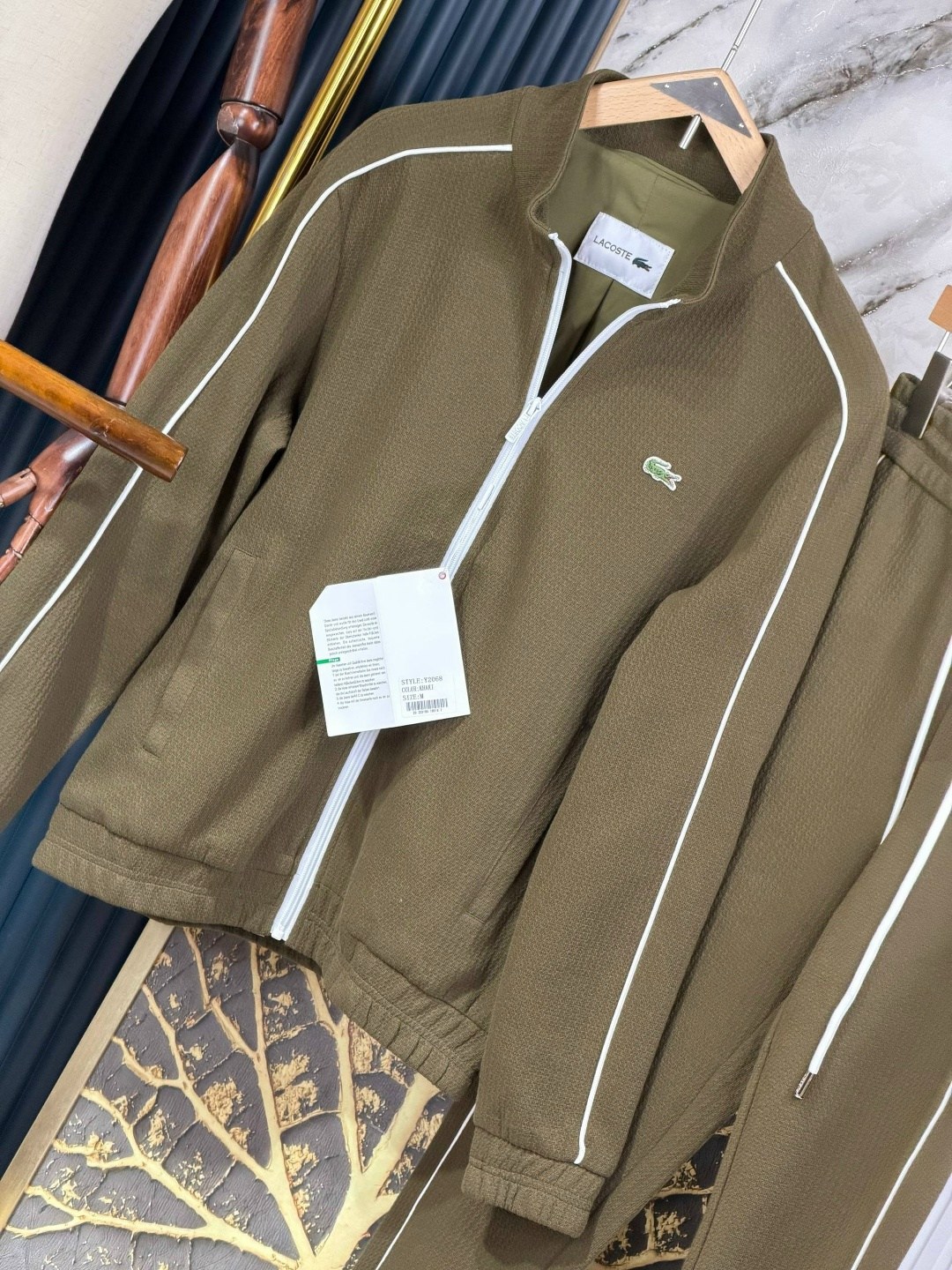 куртка original paris lacoste зеленый,lacoste full zip track jacket green,lacoste зеленый,бомбер lacoste,lacoste куртка