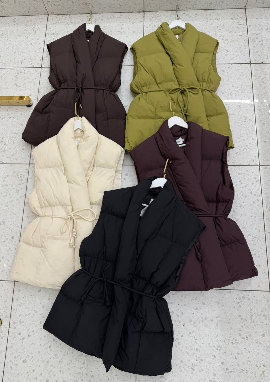 женская жилетка,женский жилет,жилет с поясом,теплый жилет,жилетка с поясом