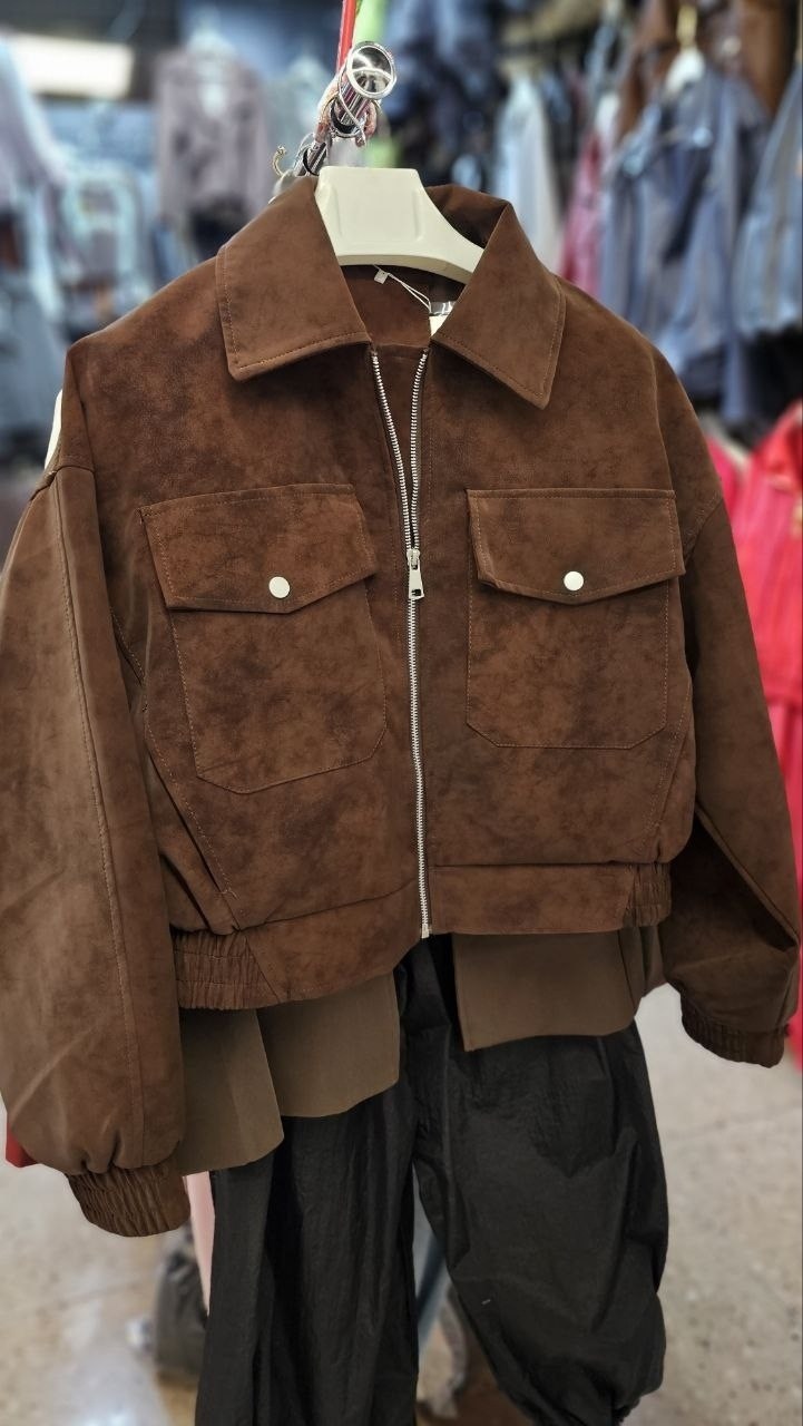 замшевая куртка,женская куртка бомбер из эко замши коричневого цвета,вельветовая куртка,куртка бомбер,женская вельветовая куртка