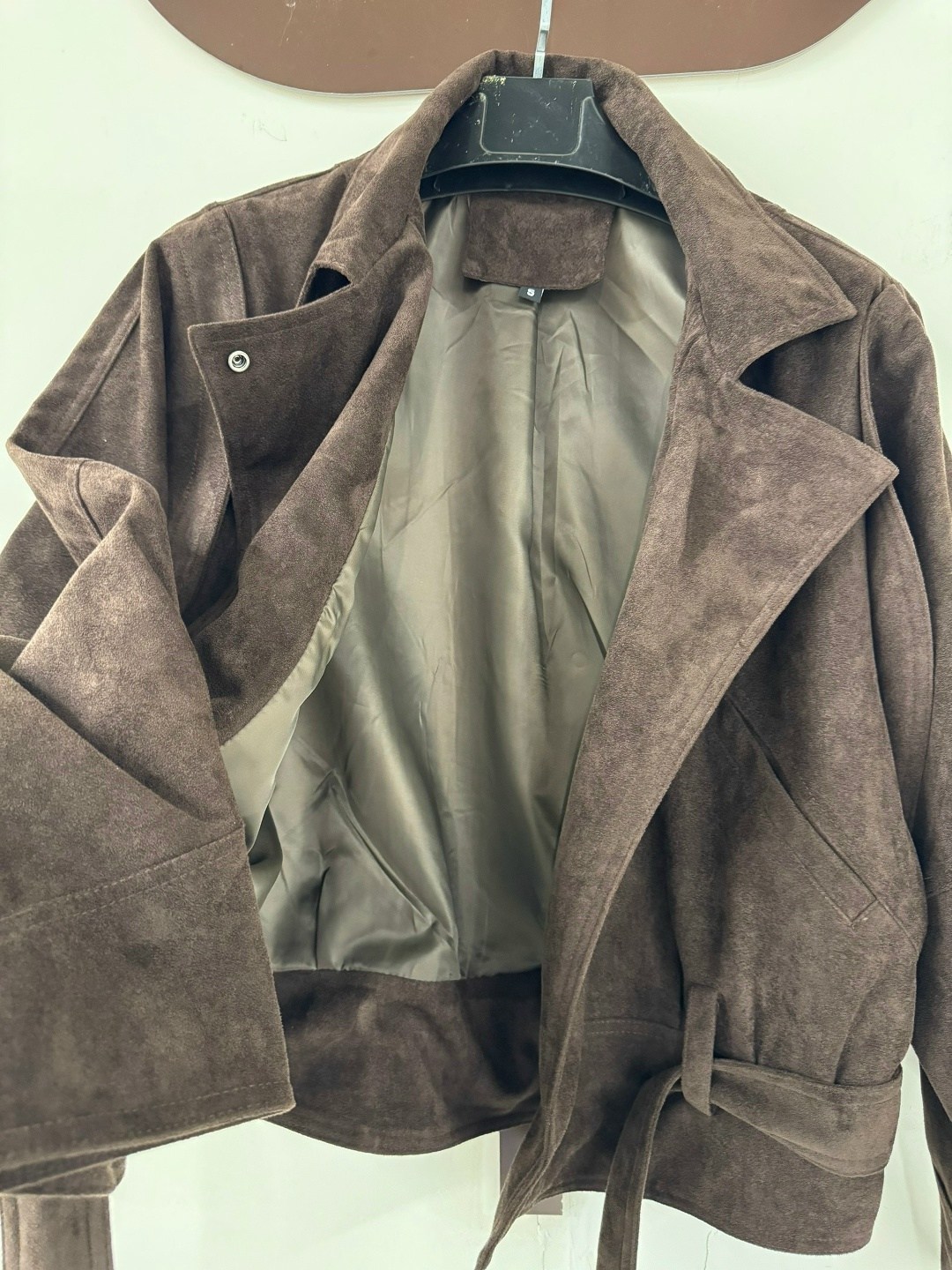 замшевая куртка,удлиненная замшевая куртка на кулиске mr-279-75-kr-z,женская куртка из замши шоколад,куртка замшевая женская,кожаная куртка