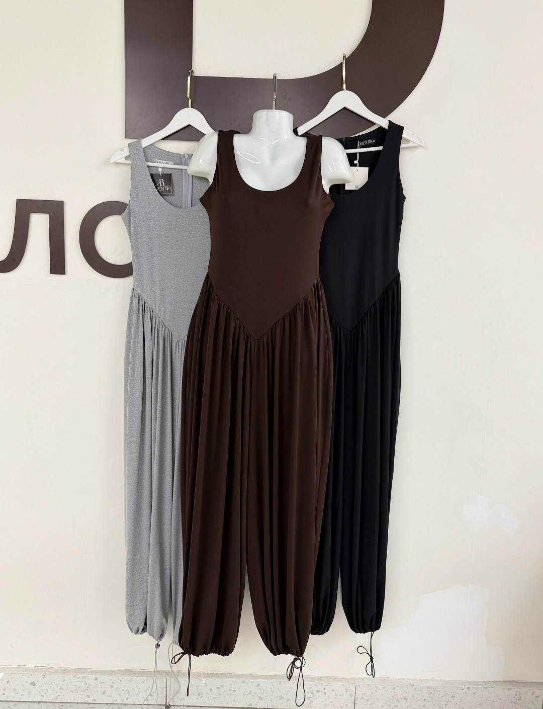 комбинезон вечерний,комбинезон женский,костюм коричневый,комбинезон