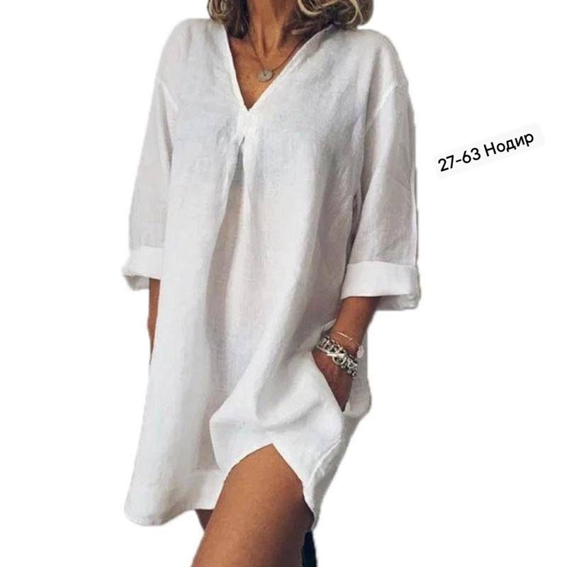 легкая туника,женское платье оверсайз,платье туника,пляжная туника из льна,стильная туника