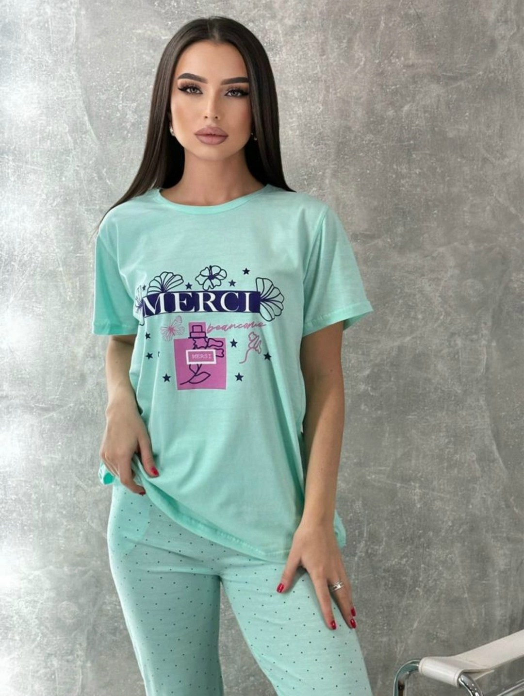 пижама голубая,пижама женская,комплект домашний пижама с бриджами,домашний костюм с бриджами,костюм женский домашний