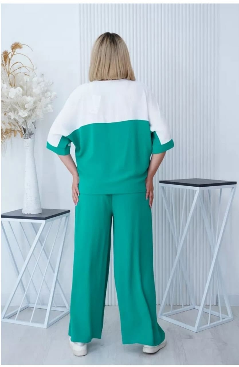 костюм двойка,костюм двойка "лазиза со вставкой лео",,женский костюм,костюм брючный больших размеров