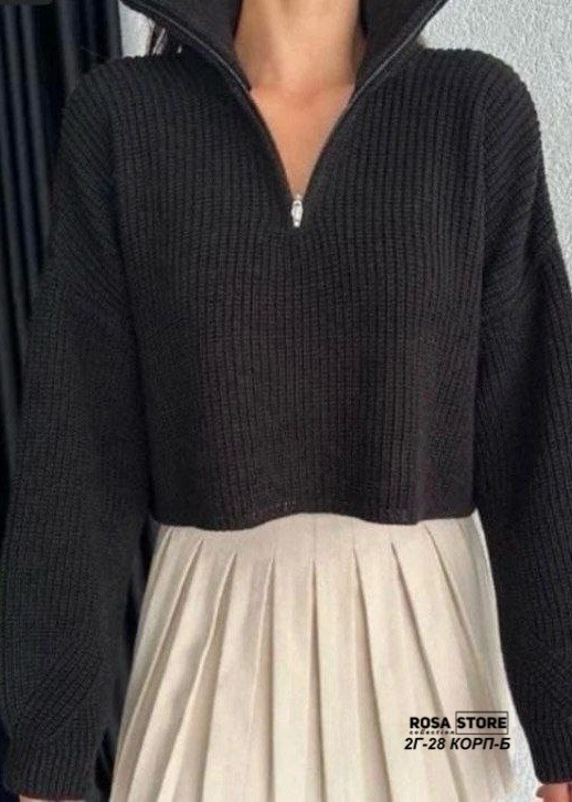 свитер женский,свитер укороченный оверсайз с горлом на молнии кк fashion,свитер кофта,свитер укороченный оверсайз с горлом на молнии кк fashion цвет серый,женские кофты