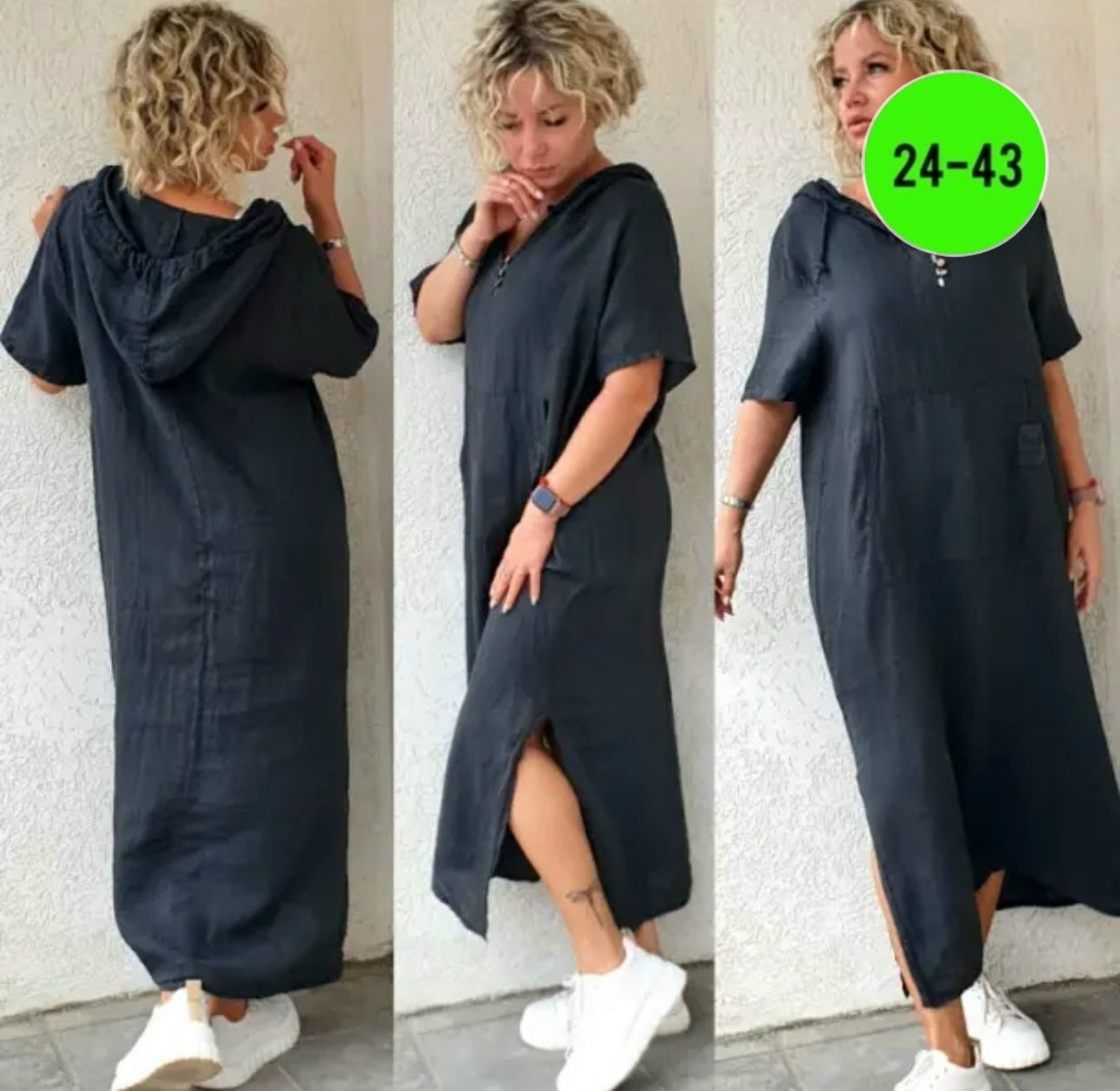 стильное платье бохо,платья бохо,платья в стиле бохо,льняное платье,платье с капюшоном