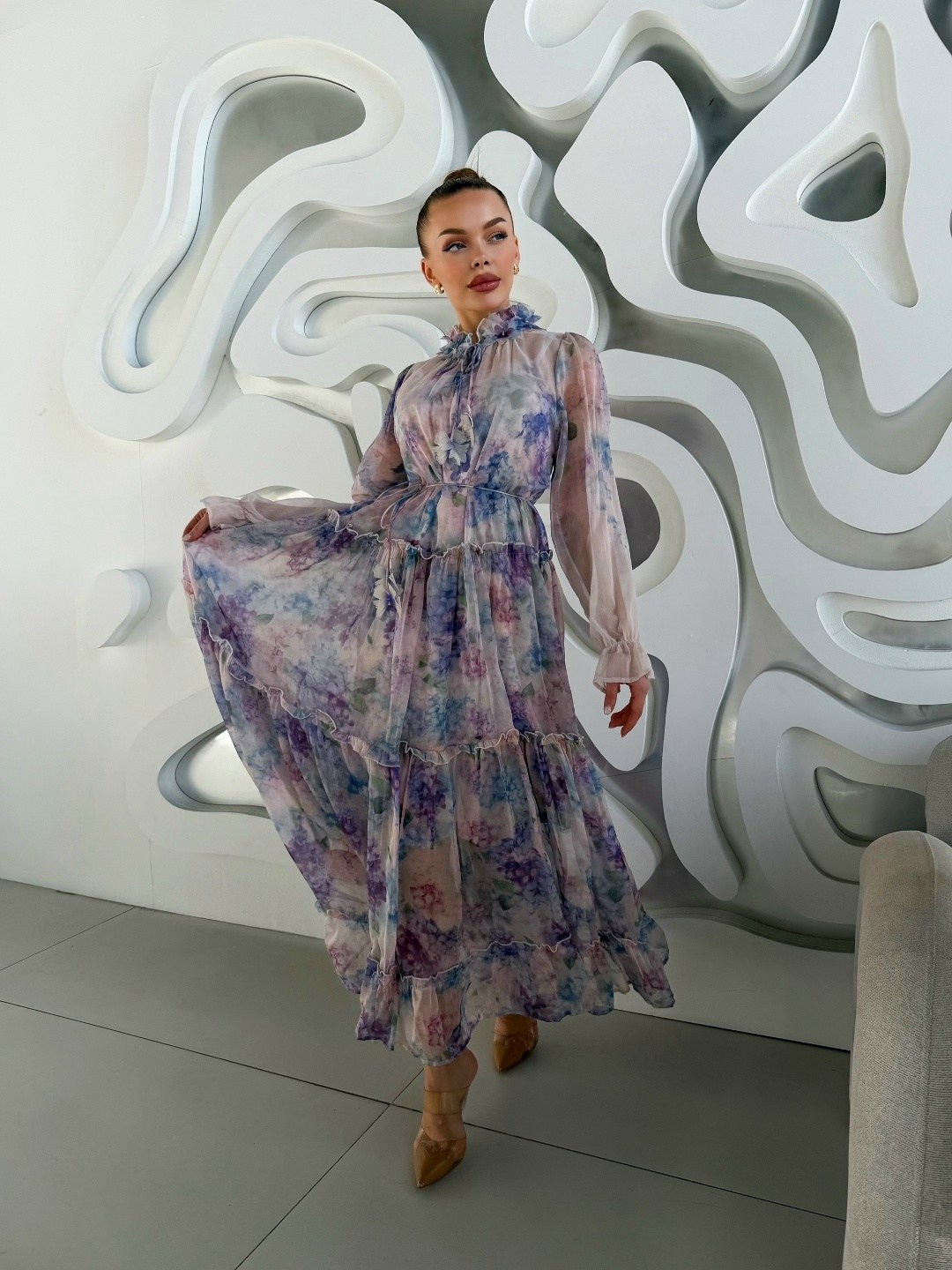 шифоновое платье,платье,платье стиль,платье женской,платье нежное