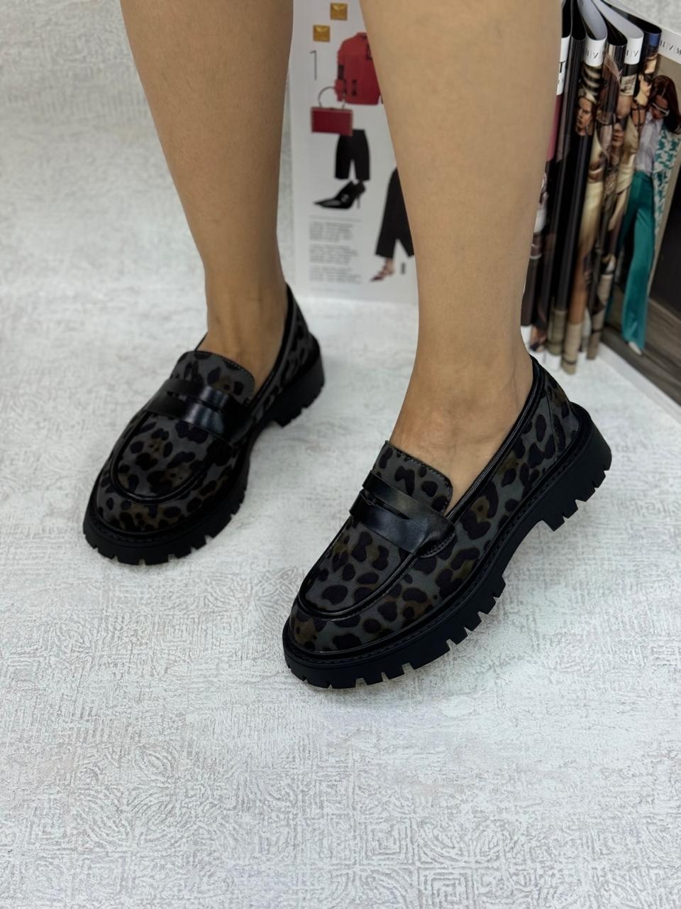 ,лоферы женские,леопардовые лоферы,женская ,лоферы женские коричневые