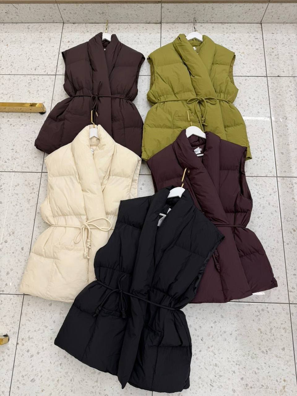 женская жилетка,женский жилет,жилет с поясом,теплый жилет,жилетка с поясом