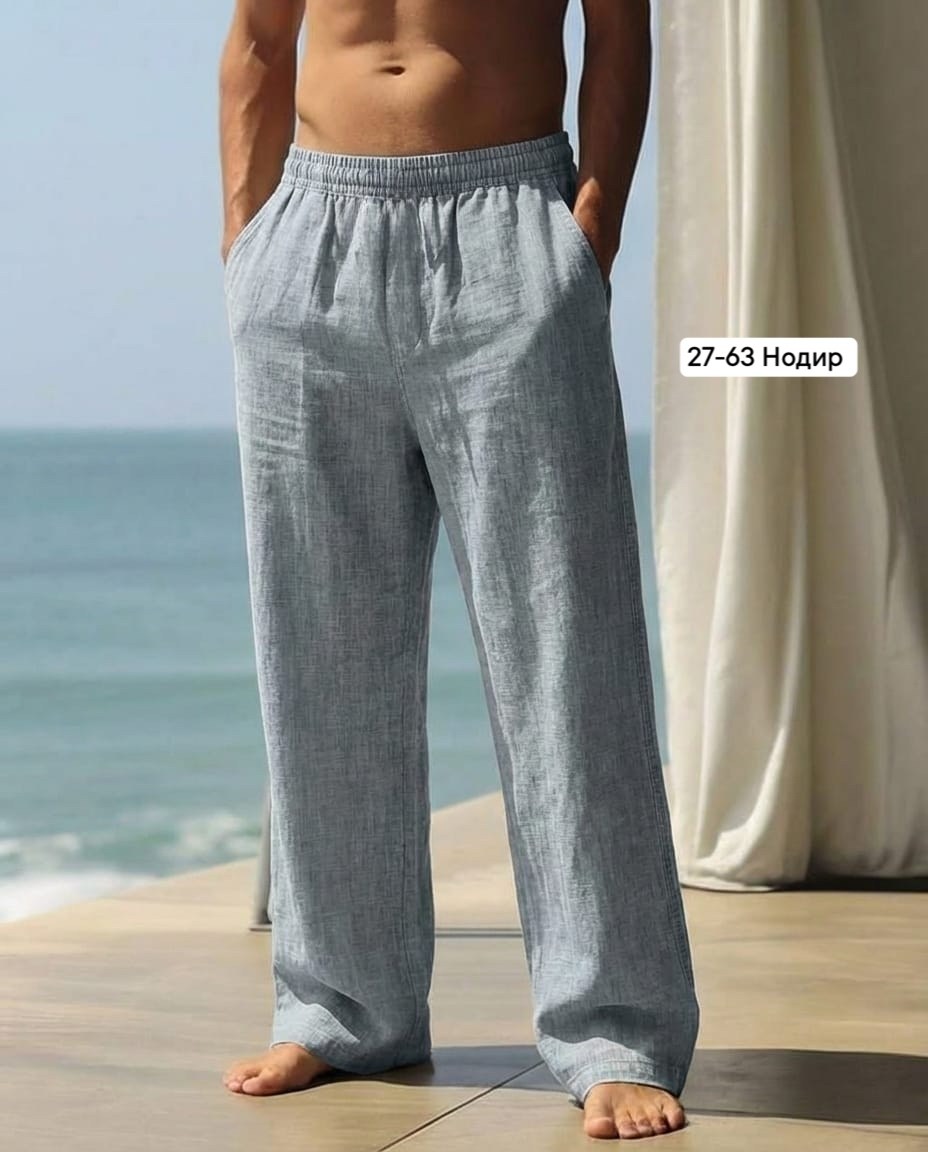летние мужские льняные брюки,льняные брюки,мужские льняные брюки,брюки мужские,мужские летние хлопково-льняные длинные брюки