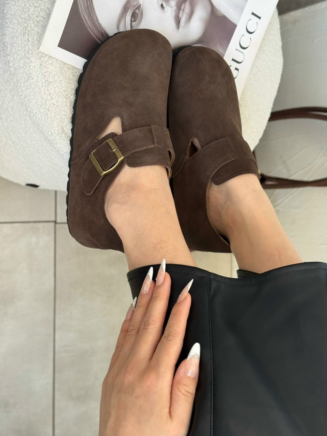 ,биркенштоки женские, женская,натуральная замша,повседневная