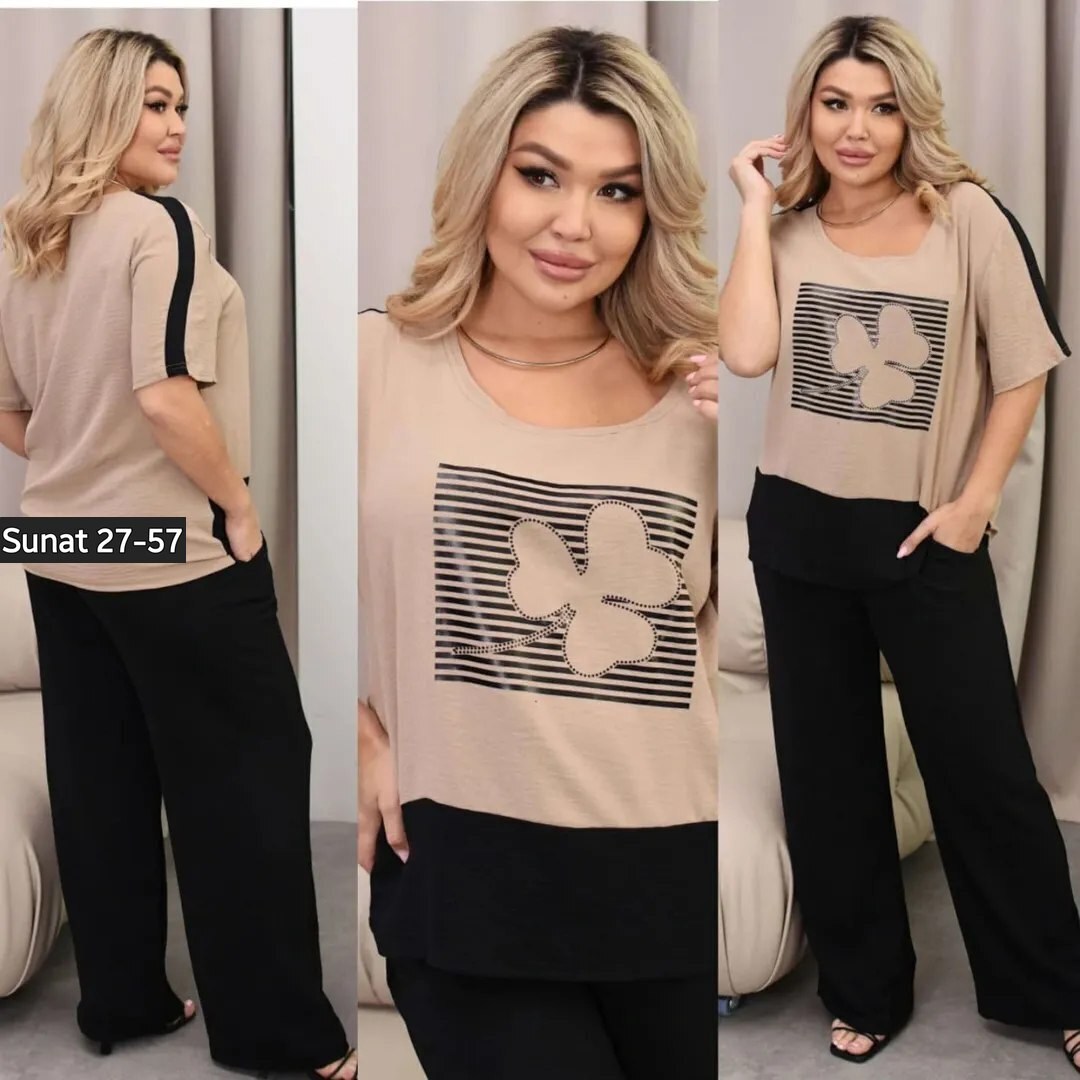 летние костюмы женские,трикотажный костюм женский двойка,костюм женский летний с брюками больших размеров,костюм женский,женские костюмы больших размеров