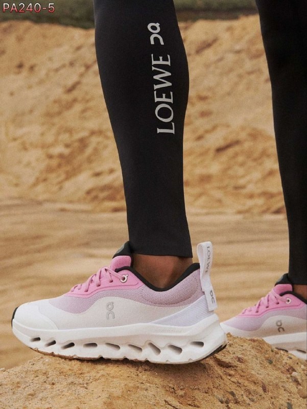 кроссовки on loewe x wmns cloudtilt 2 розовый,кроссовки x loewe cloudtilt 2 pink white on running,кроссовки,женские кроссовки,беговые кроссовки cloudtilt 2 loewe sand white женские