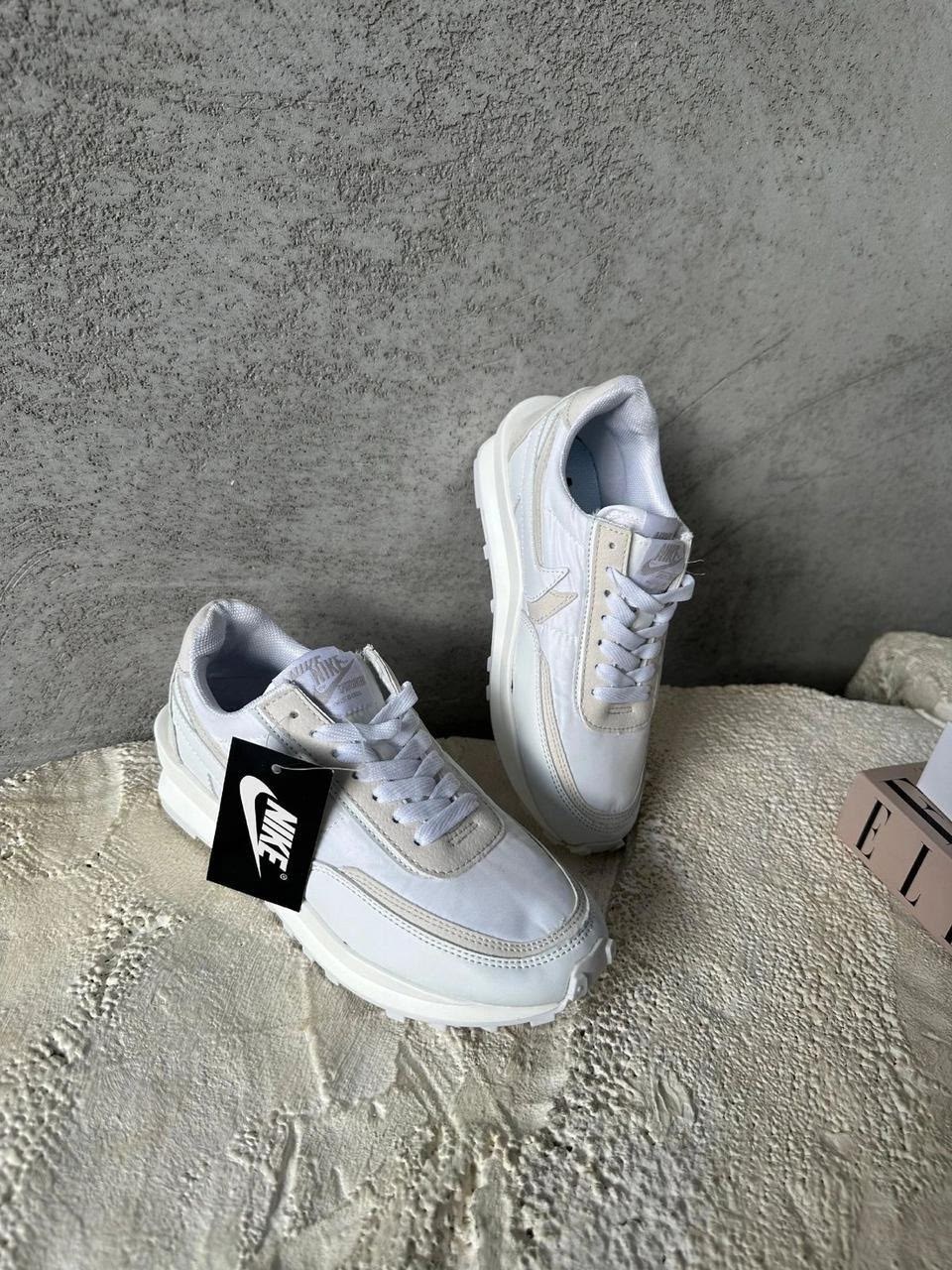 женские кроссовки,кроссовки nike,кроссовки,кросовки женские,sacai x nike ldv waffle white nylon