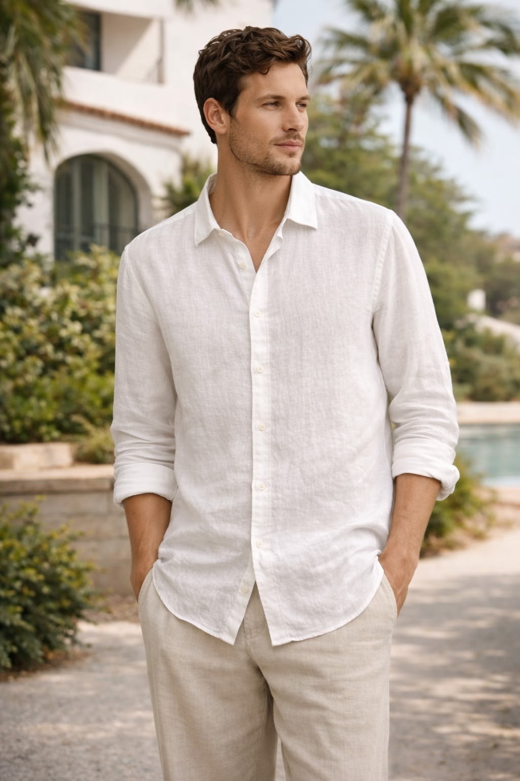 льняная рубашка мужская,рубашка мужская белая,льняная рубашка,белая льняная рубашка,летняя рубашка