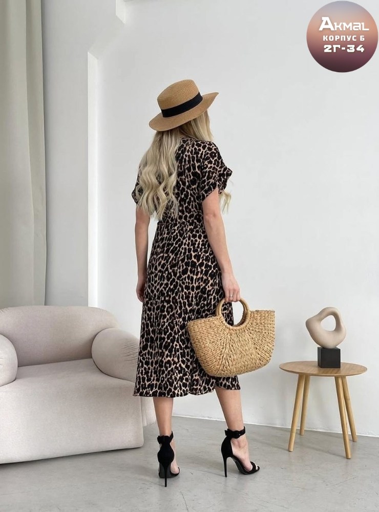платье миди с леопардовым принтом,платье с леопардовым принтом,платье женское миди,платье,леопардовое платье