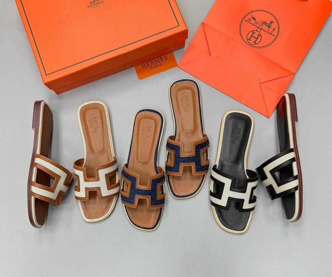 тапочки hermes,коричневые шлепки hermes,,тапки гермес женские,шлепанцы hermes