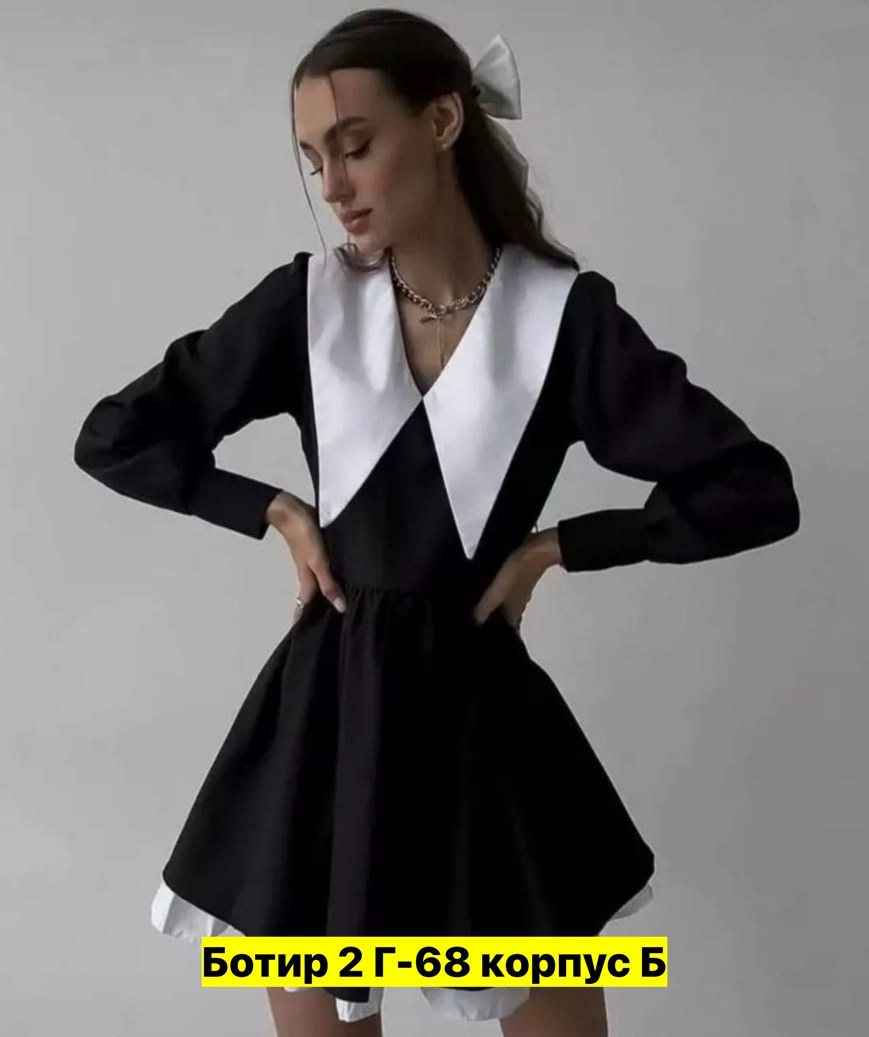 платье женское с воротником школьное,черное платье с белым воротником,платье с воротником,платье для офиса с белым воротничком,женское платье с белым воротником в стиле венсдей