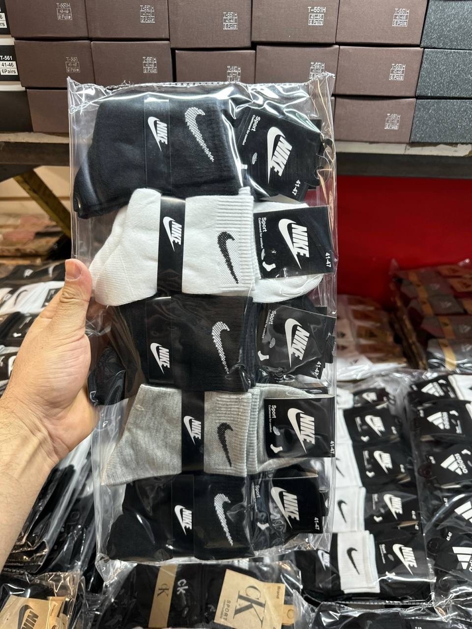 носки средние хлопковые набор 5 пар nike,носки nike мужские,носки найк,носки мужские 10 пар nike,nike комплект носков