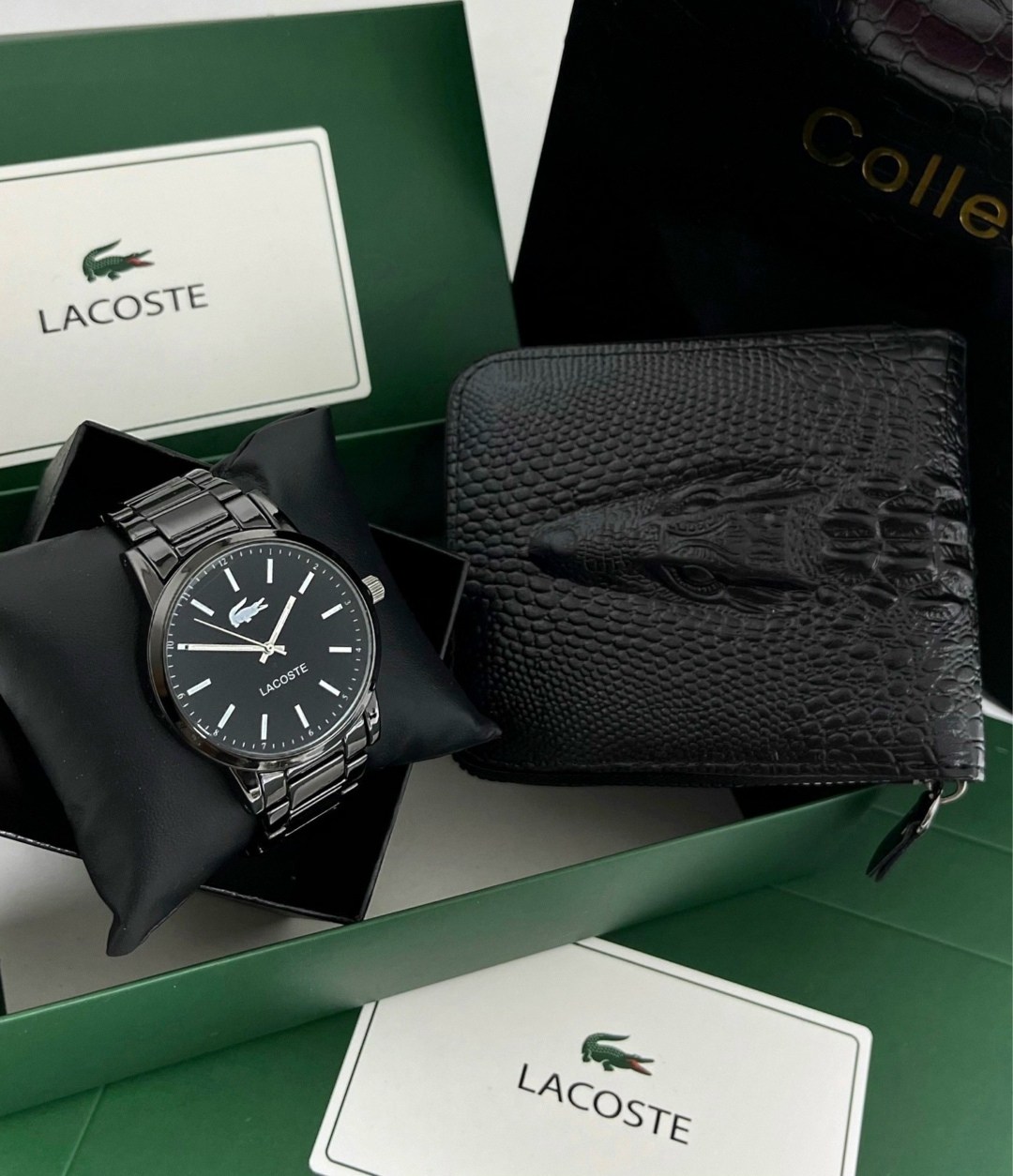 кошелек для мужчин,подарочный набор lacoste,набор для мужчин,lacoste портмоне,мужской подарочный набор