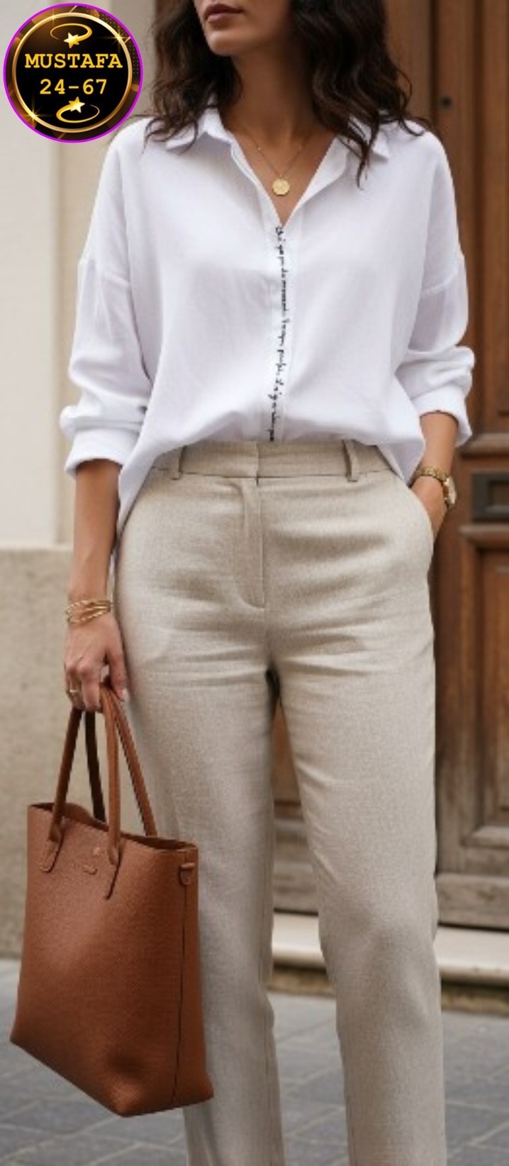 стиль business casual,образ с бежевыми брюками,бежевые брюки,брюки сочетание,повседневный стиль