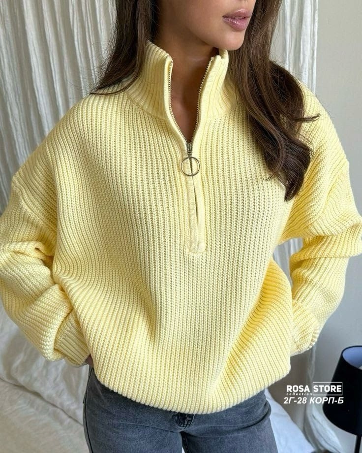 свитер женский,свитер укороченный оверсайз с горлом на молнии кк fashion,свитер кофта,свитер укороченный оверсайз с горлом на молнии кк fashion цвет серый,женские кофты