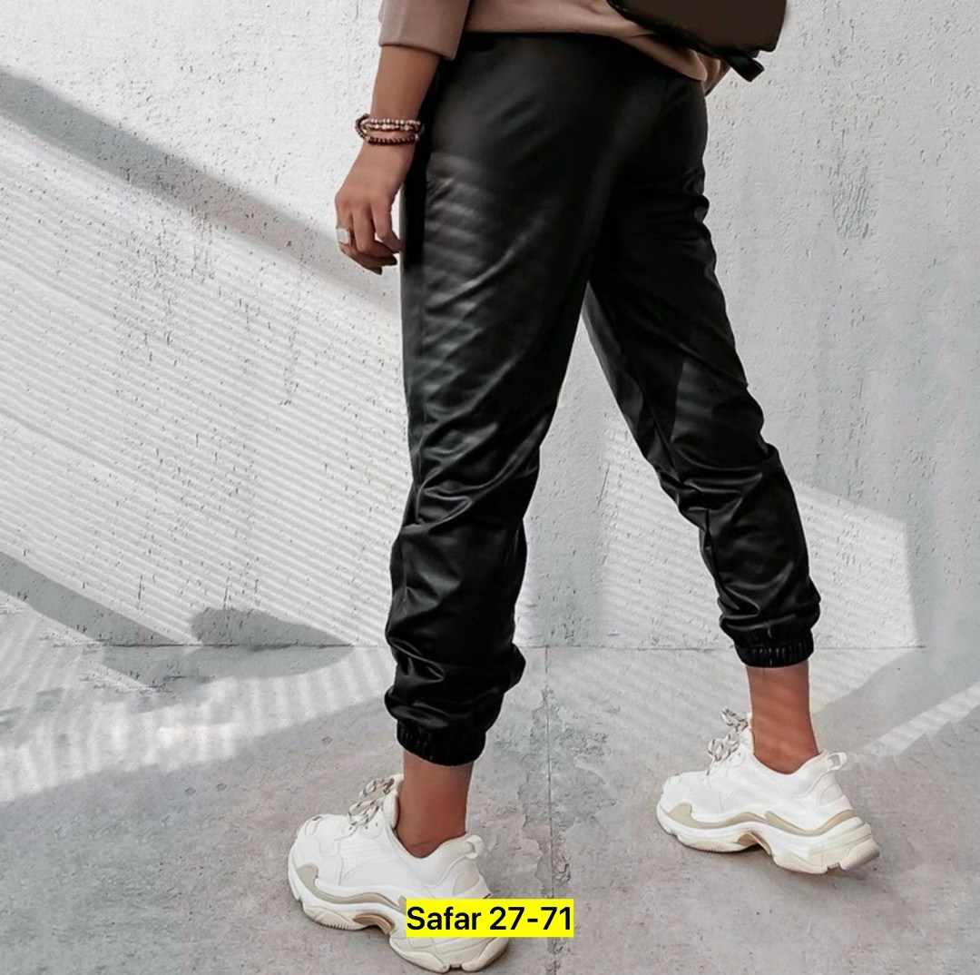 брюки кожаные джоггеры из экокожи,джоггеры из экокожи,штаны кожаные женские,штаны кожаные,брюки кожаные джоггеры