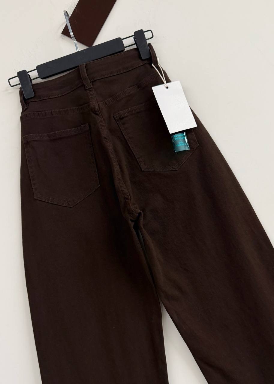 коричневые джинсы,широкие джинсы,брюки джинсы,джинсы детские gloria jeans gjn027583 темно-коричневый,женские джинсы