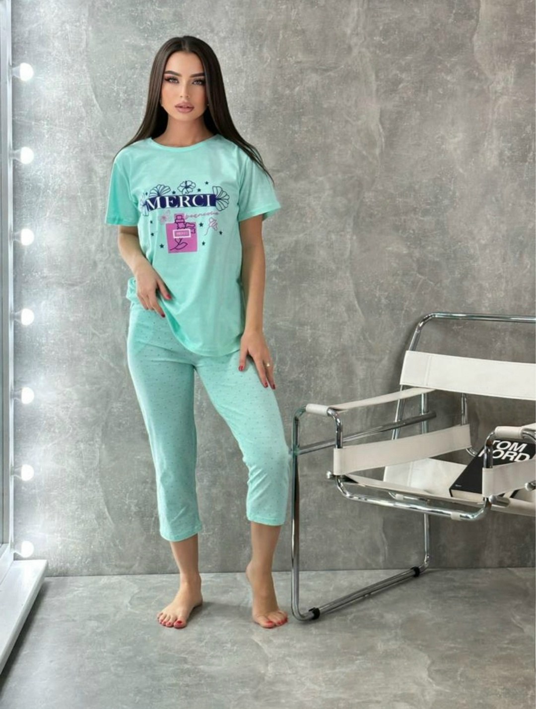 пижама голубая,пижама женская,комплект домашний пижама с бриджами,домашний костюм с бриджами,костюм женский домашний