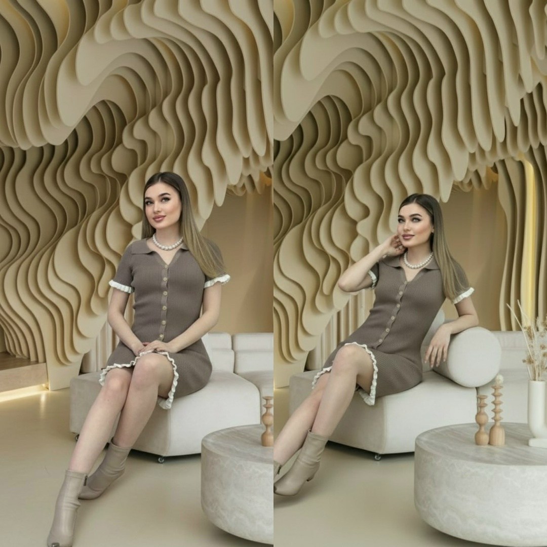 стильные наряды,трикотажное платье,платье поло трикотажное,платье,женская платья